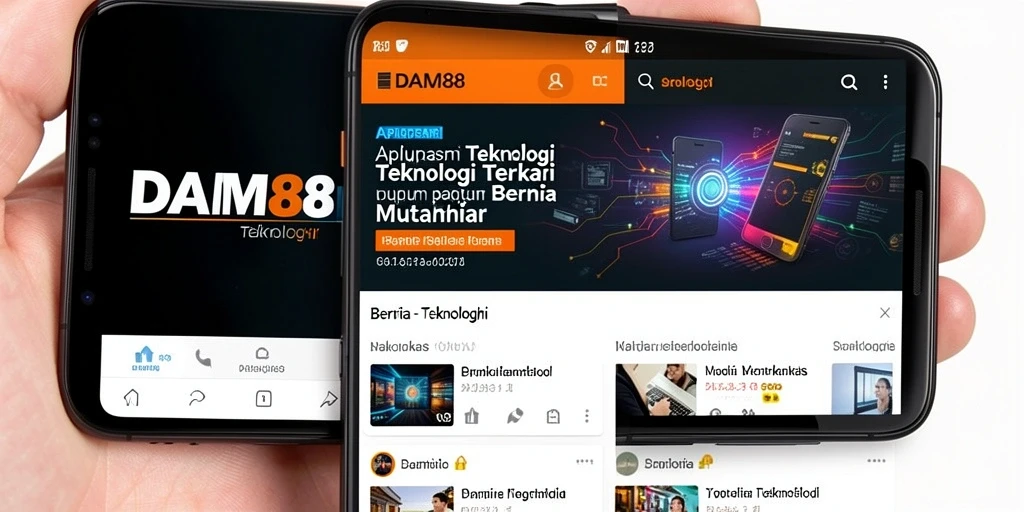 Antarmuka pengguna DAM88 yang modern dan responsif.