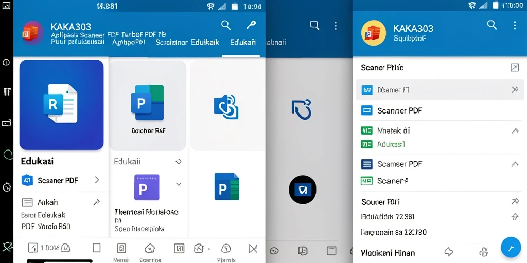 Antarmuka KAKA303 yang sederhana dan fungsional untuk Scanner PDF.