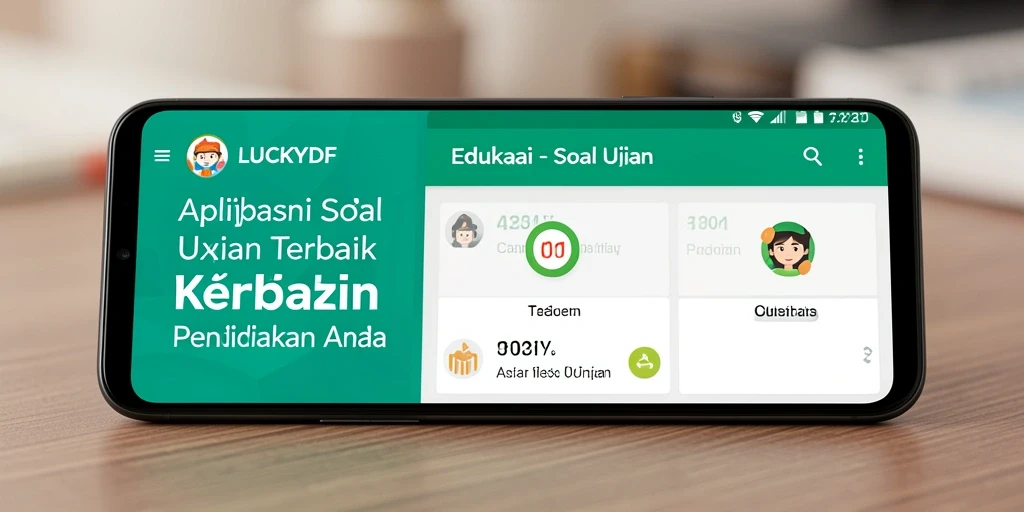 Antarmuka aplikasi Soal Ujian LUCKYDF yang intuitif dan mudah digunakan.