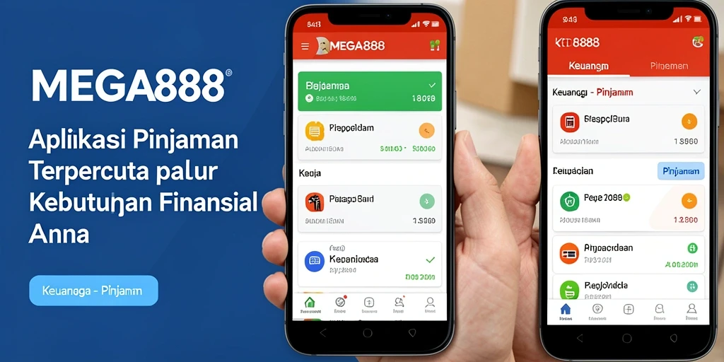 Antarmuka aplikasi MEGA888 yang intuitif dan mudah digunakan.